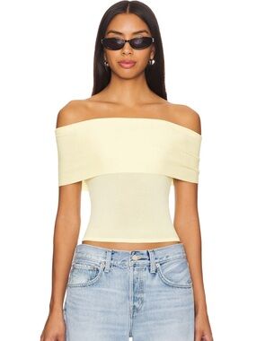 Anita Top in Pastel Yellow by Lovers and Friends in M